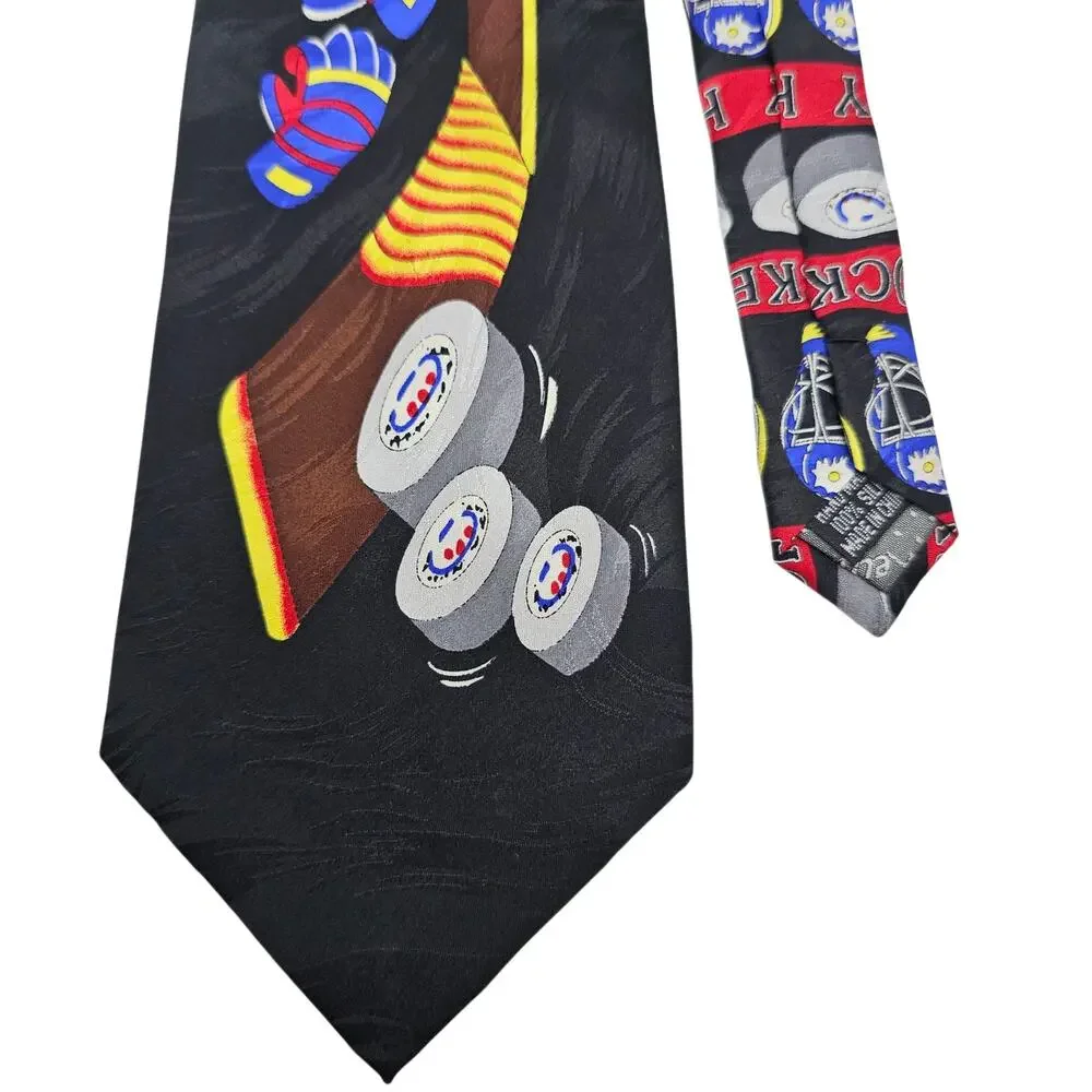 Keith Daniels Play Ball Series 1 Ice Hockey Silk Novelty Tie Black Sport 3 of 6